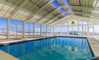 Two pools...One inside and one outside.  Both with incredible beach and ocean views