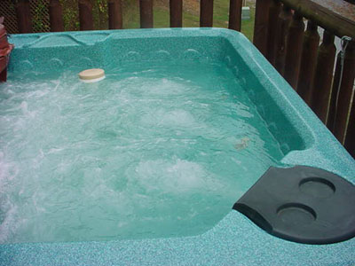 Enjoy and evening in this 4 person Hot Tub