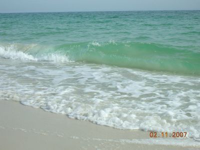 Emerald-clear water, sugar-white sands!