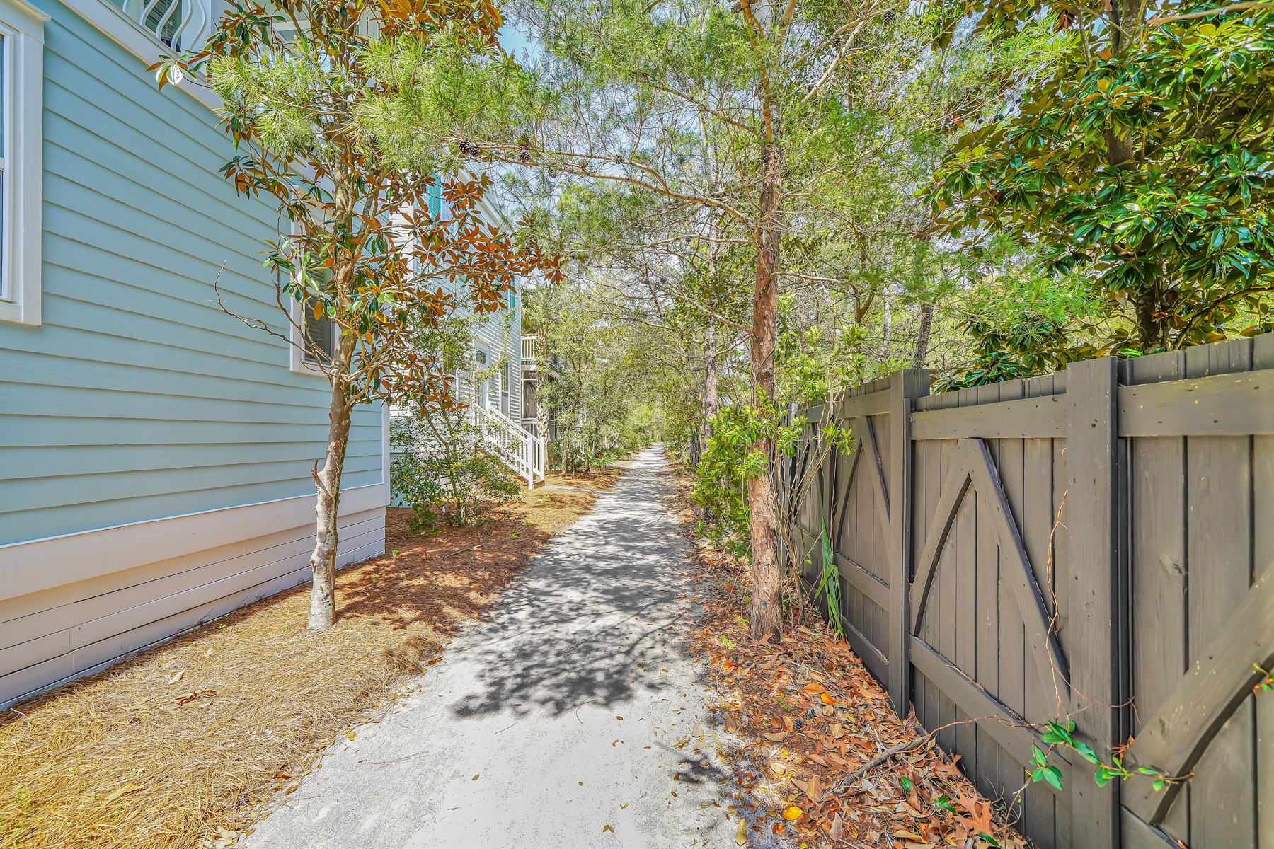 Nature trail behind house leads directly to Rosemary Beach/30A