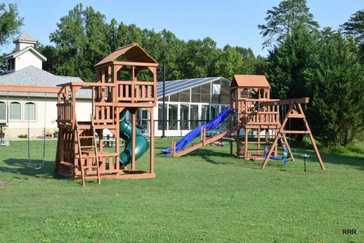 Climbing Apparatus and Slides for the kids