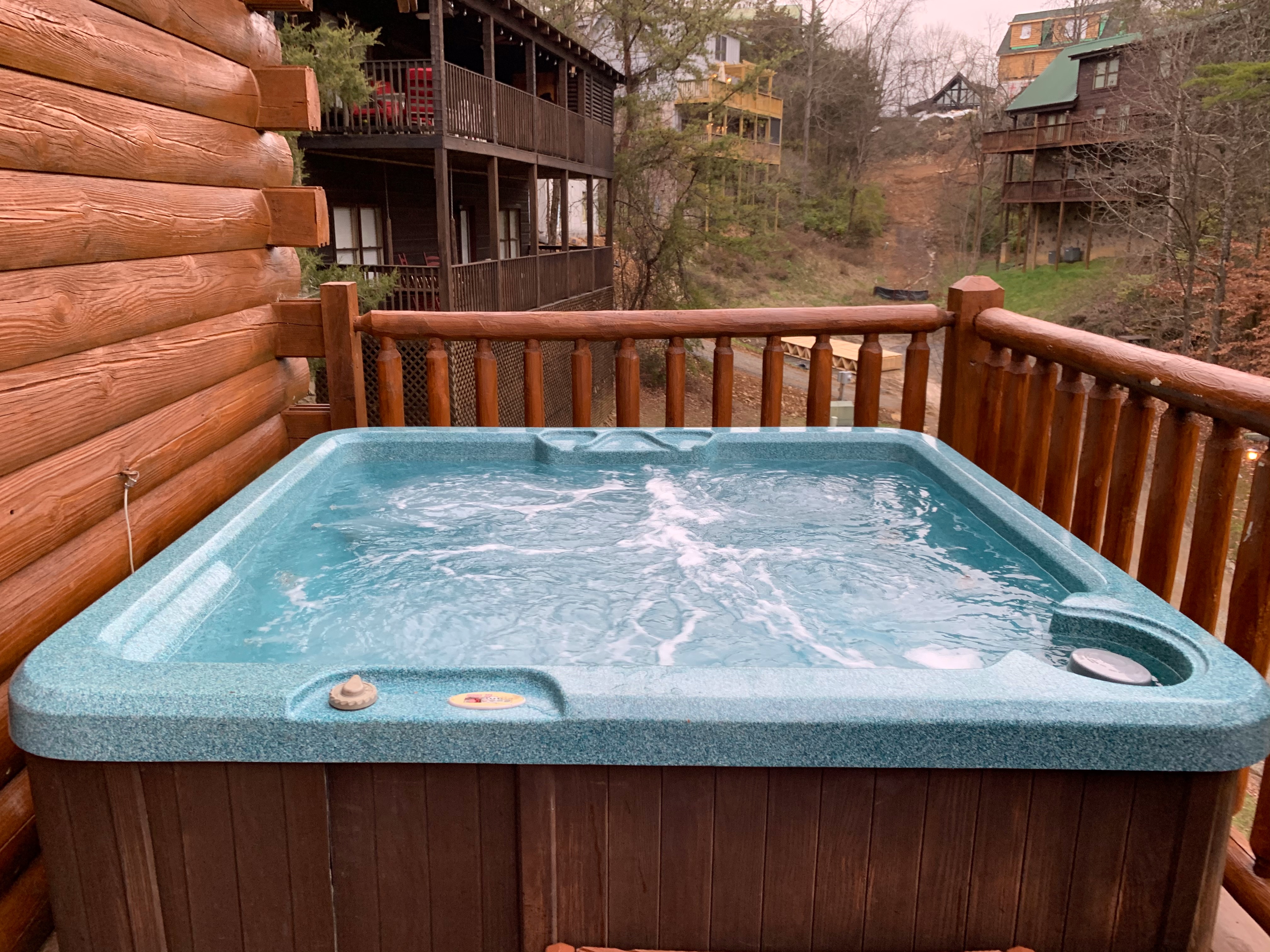 Time to soak in the hot tub