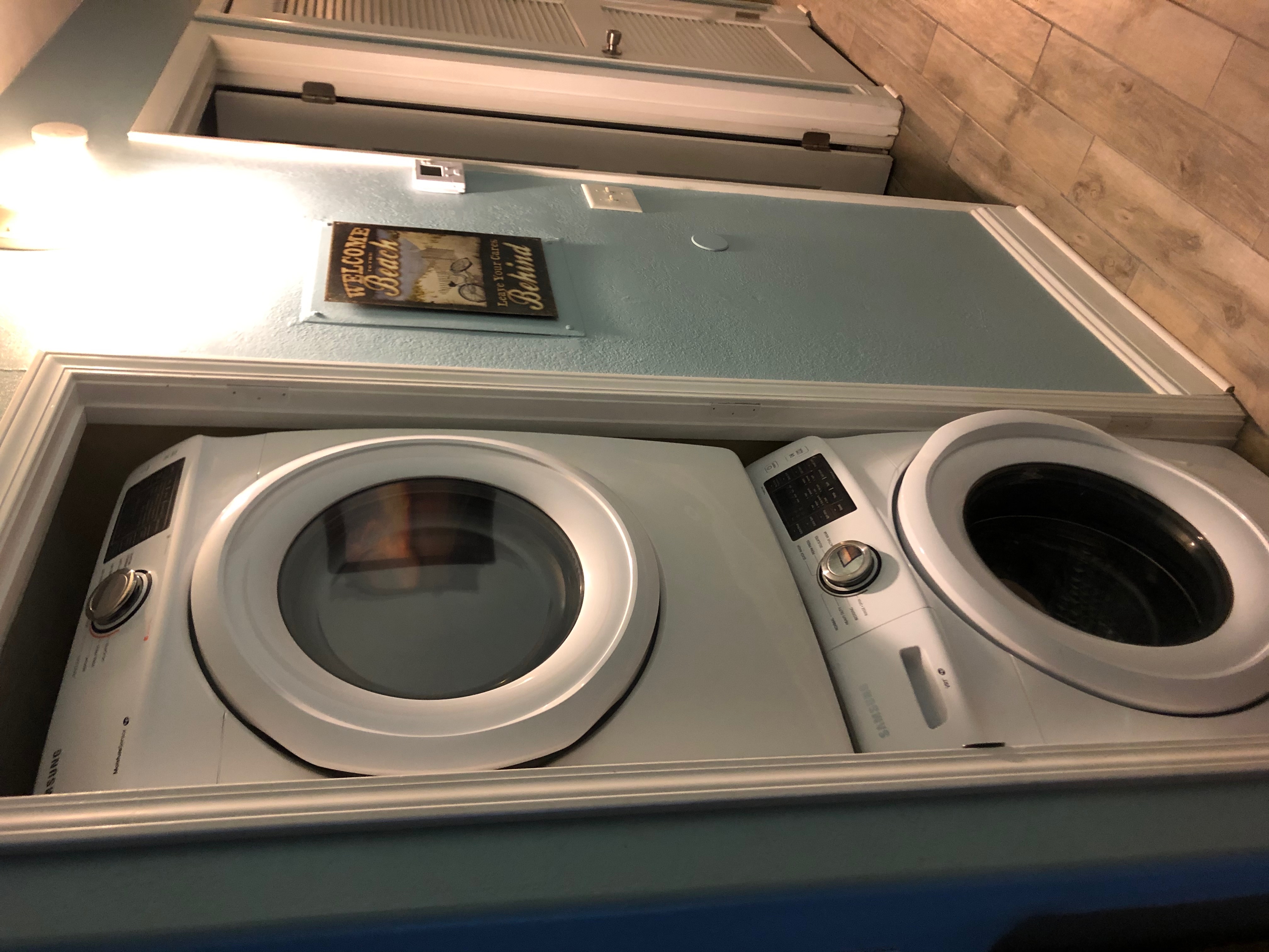 New front load full size washer and dryer