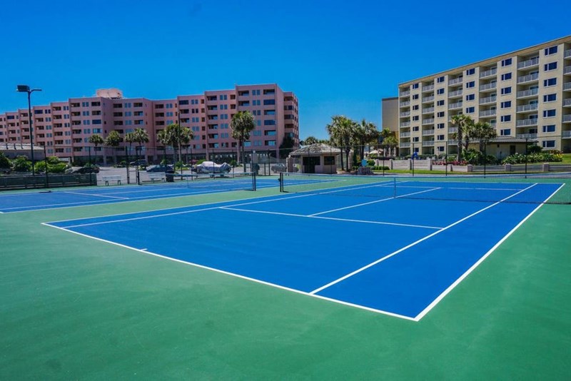 Newly resurfaced Tennis Courts
